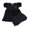 Rutgers Girl's Heart Dress with Bloomers Two Feet Ahead