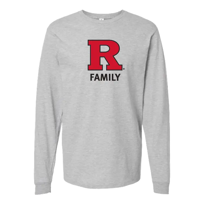 Rutgers Family Unisex Heavyweight Jersey Long Sleeve T-Shirt Rutgers Family