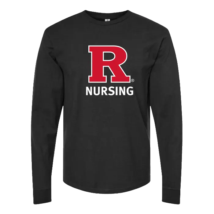 Nursing Unisex Heavyweight Jersey Long Sleeve T-Shirt Rutgers School of Nursing