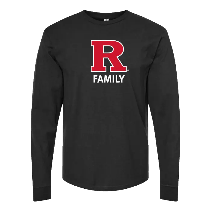 Rutgers Family Unisex Heavyweight Jersey Long Sleeve T-Shirt Rutgers Family