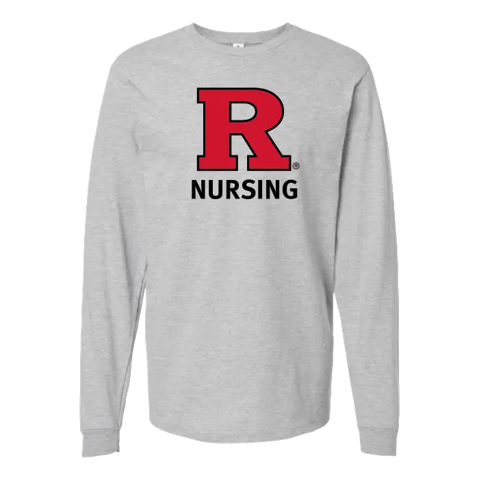 Unisex Heavyweight Jersey Long Sleeve T-Shirt Rutgers School of Nursing