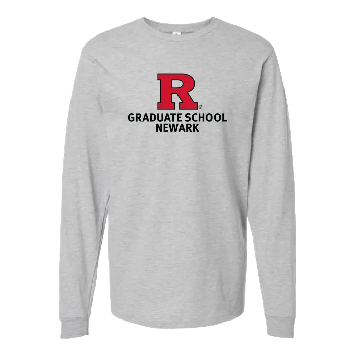 Newark Graduate School Unisex Heavyweight Jersey Long Sleeve T-Shirt Rutgers Newark Graduate School