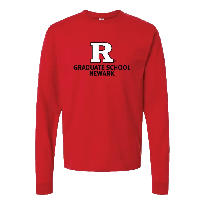 Newark Graduate School Unisex Heavyweight Jersey Long Sleeve T-Shirt Rutgers Newark Graduate School