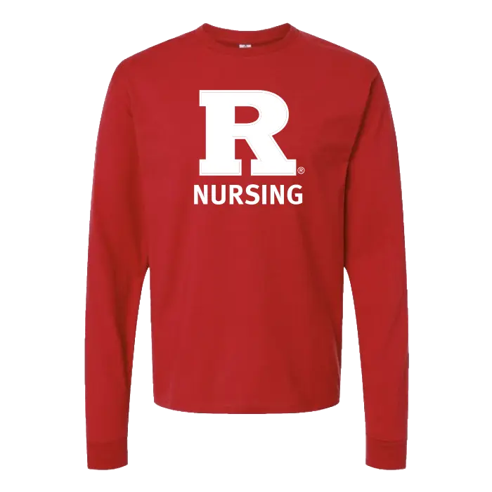 Unisex Heavyweight Jersey Long Sleeve T-Shirt Rutgers School of Nursing
