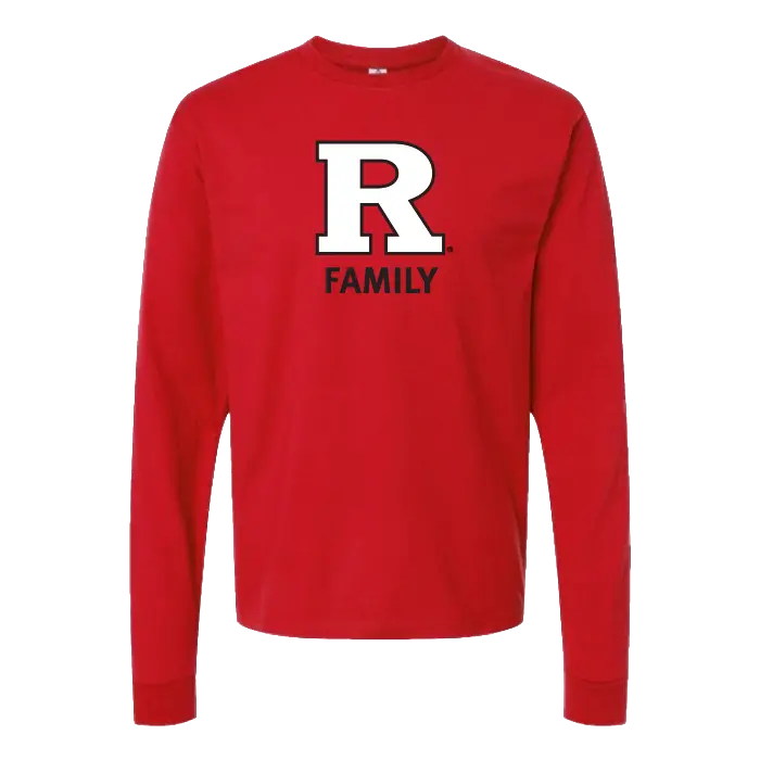 Rutgers Family Unisex Heavyweight Jersey Long Sleeve T-Shirt Rutgers Family