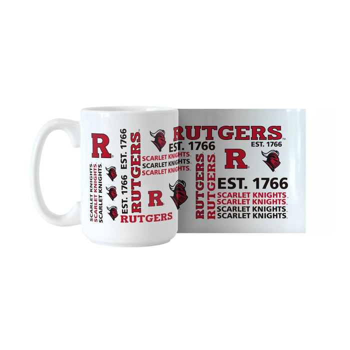 Rutgers 15oz Spirit Sublimated Mug Logo Brands