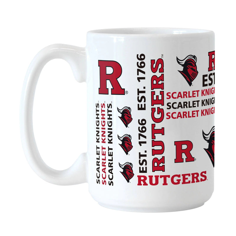 Rutgers 15oz Spirit Sublimated Mug Logo Brands