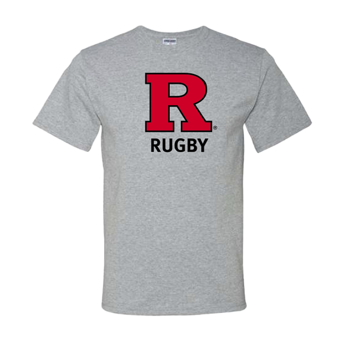 Block R Short Sleeve T-Shirt Rutgers Rugby