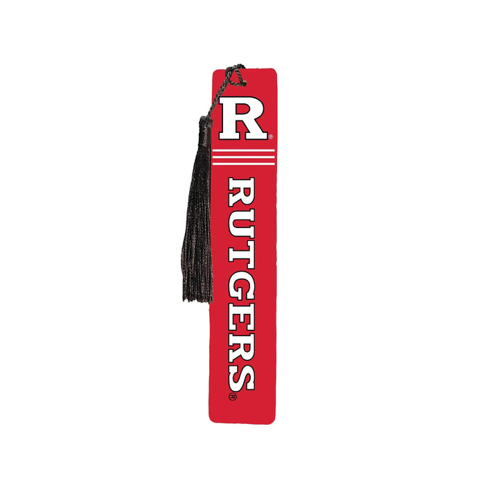 Rutgers Scarlet Knights Wooden Bookmark with Tassel Officially Licensed Collegiate Product R & R INC.