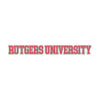 Rutgers Scarlet Knights Officially Licensed College Text Vinyl Decal – White, Clear and Holographic R & R INC.