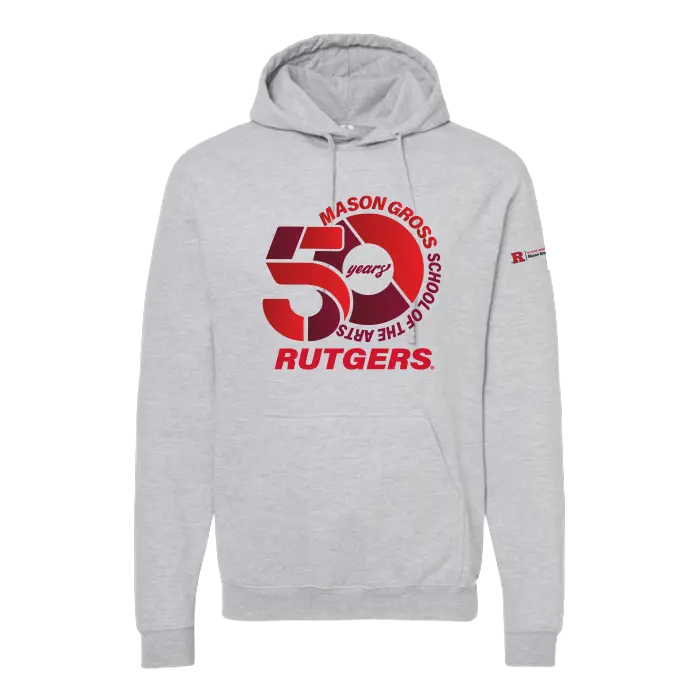 50th Anniversary Unisex Fleece Hooded Sweatshirt Mason Gross School of Arts