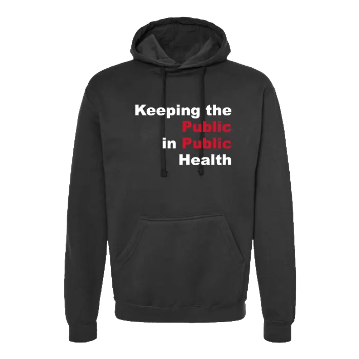 Public Health Unisex Fleece Hooded Sweatshirt Rutgers Public Health