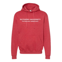 RUPASS Unisex Fleece Hooded Sweatshirt Rutgers Physician Assistant