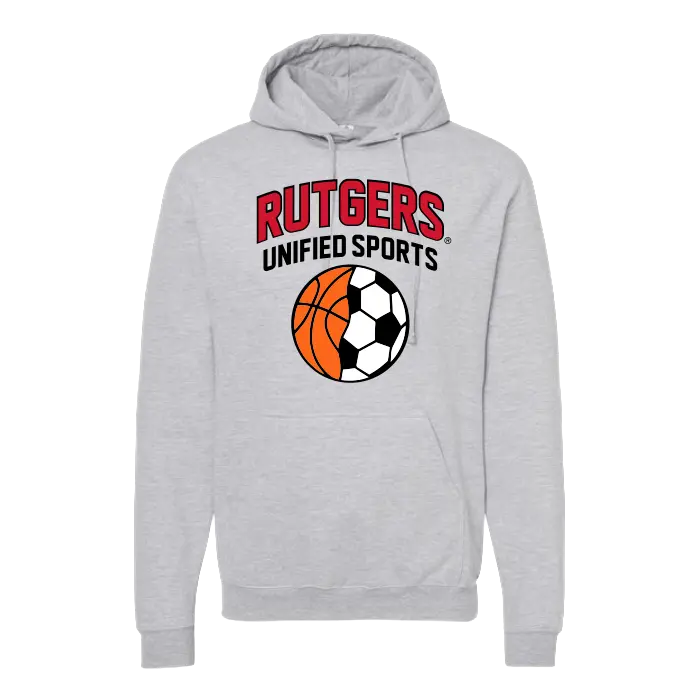 Rutgers Unified Sports Unisex Fleece Hooded Sweatshirt R HOUSE