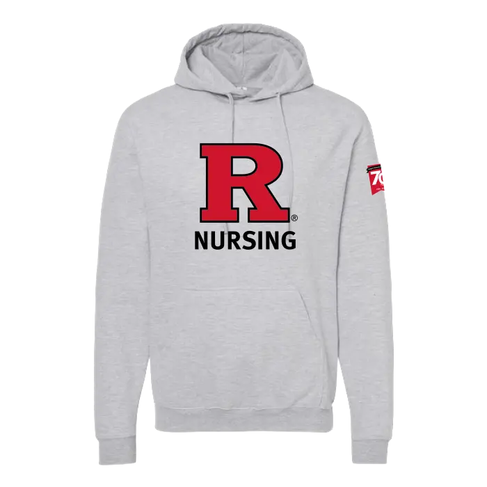 70th Anniversary of Nursing Unisex Fleece Hooded Sweatshirt Rutgers School of Nursing