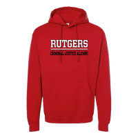 Criminal Justice Alumni Unisex Fleece Hooded Sweatshirt Rutgers Criminal Justice