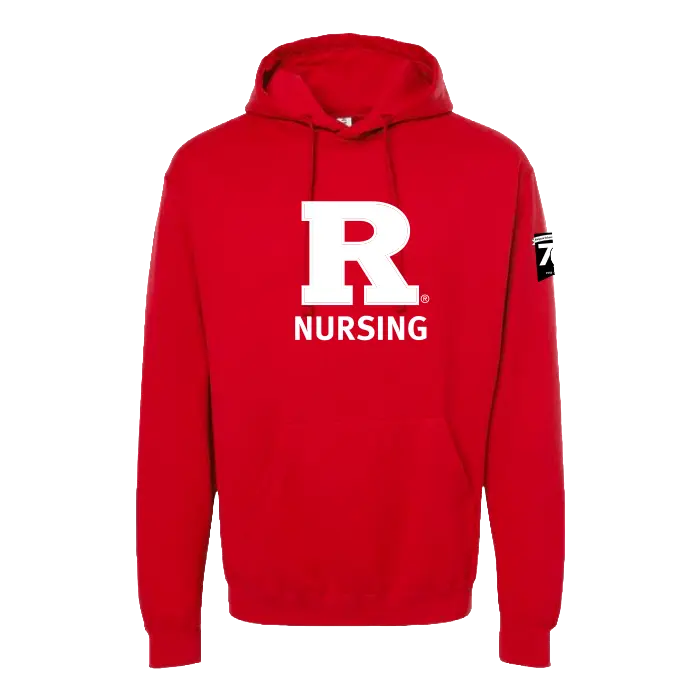 70th Anniversary of Nursing Unisex Fleece Hooded Sweatshirt Rutgers School of Nursing