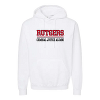 Criminal Justice Alumni Unisex Fleece Hooded Sweatshirt Rutgers Criminal Justice