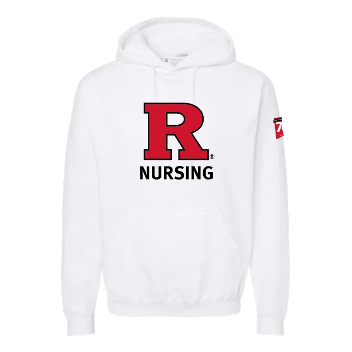 70th Anniversary of Nursing Unisex Fleece Hooded Sweatshirt Rutgers School of Nursing