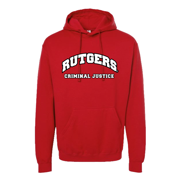 Criminal Justice Applique Fleece Hooded Sweatshirt  Outerwear