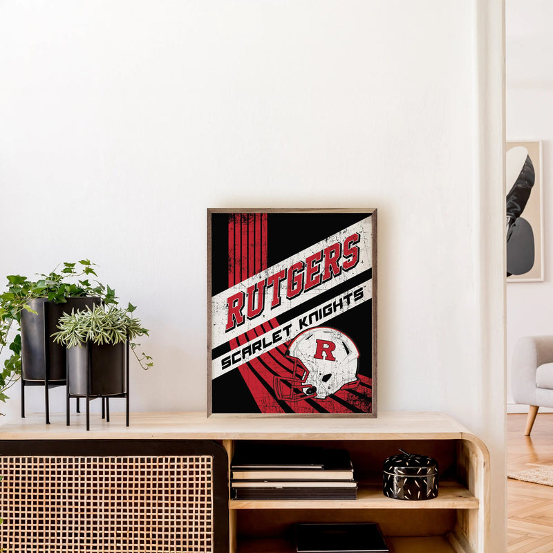 Striped Poster Rutgers State University Kendrick Home
