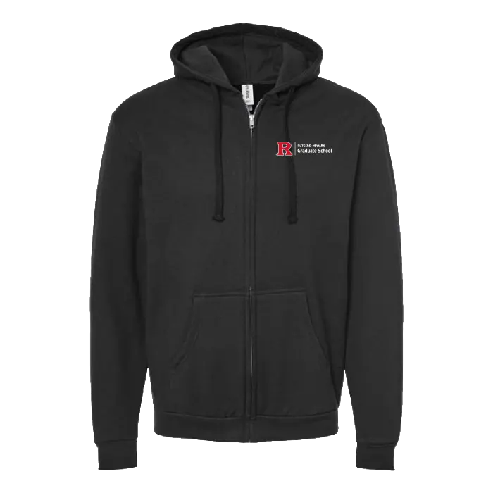 Newark Graduate School Unisex Full-Zip Hooded Sweatshirt Rutgers Newark Graduate School