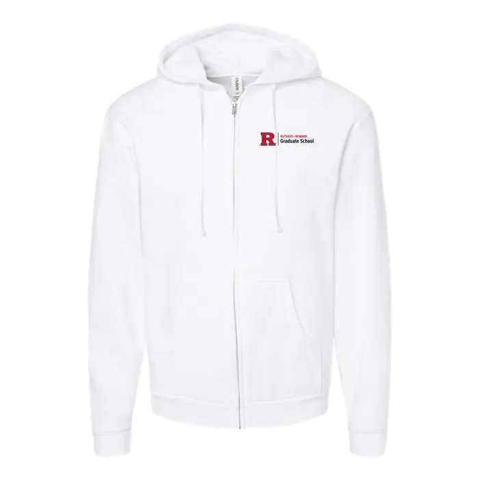Newark Graduate School Unisex Full-Zip Hooded Sweatshirt Rutgers Newark Graduate School
