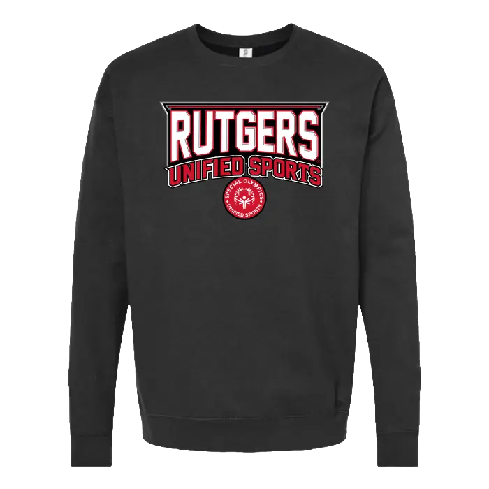 Rutgers Unified Sports Unisex Fleece Crewneck Sweatshirt R HOUSE