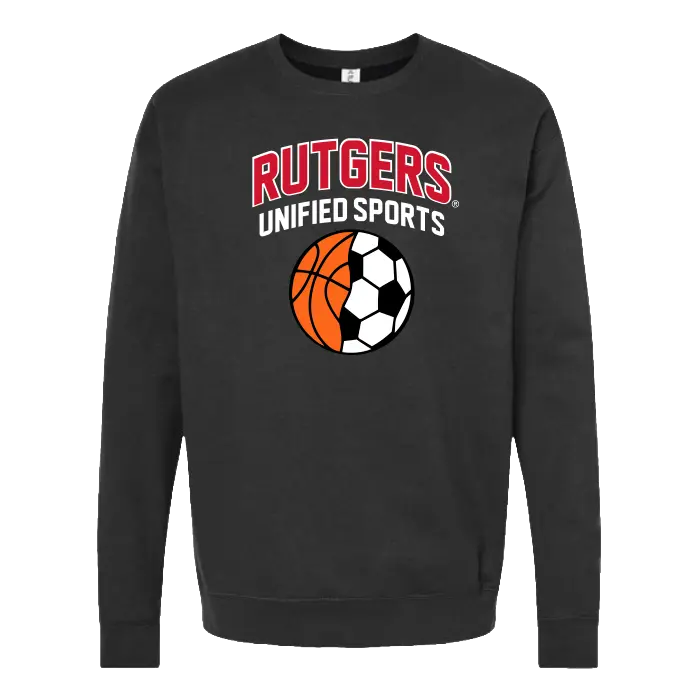 Rutgers Unified Sports Unisex Fleece Crewneck Sweatshirt R HOUSE
