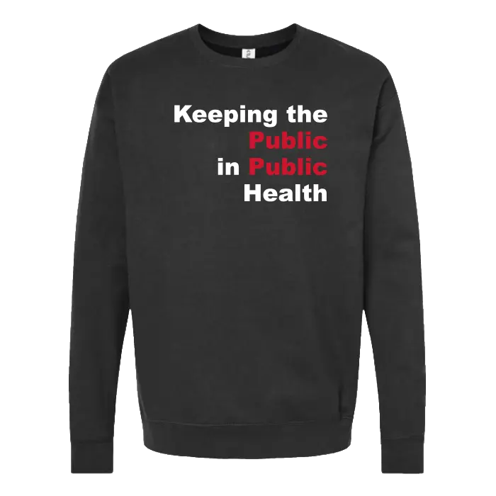 Public Health Unisex Fleece Crewneck Sweatshirt Rutgers Public Health