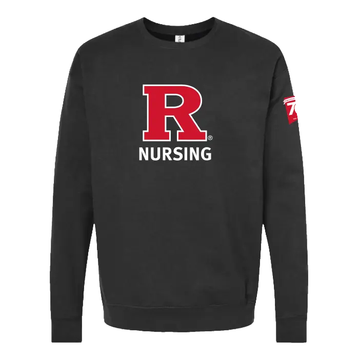 70th Anniversary of Nursing Unisex Fleece Crewneck Sweatshirt Rutgers School of Nursing
