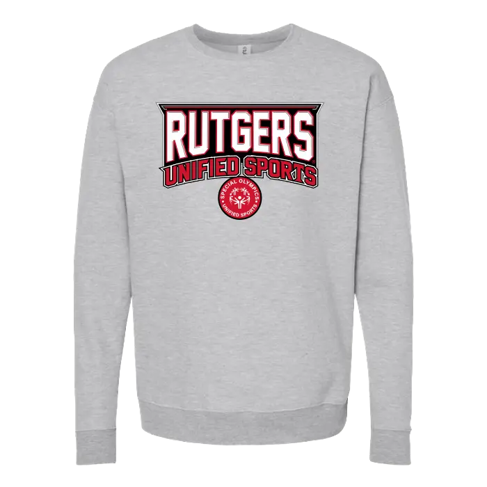 Rutgers Unified Sports Unisex Fleece Crewneck Sweatshirt R HOUSE