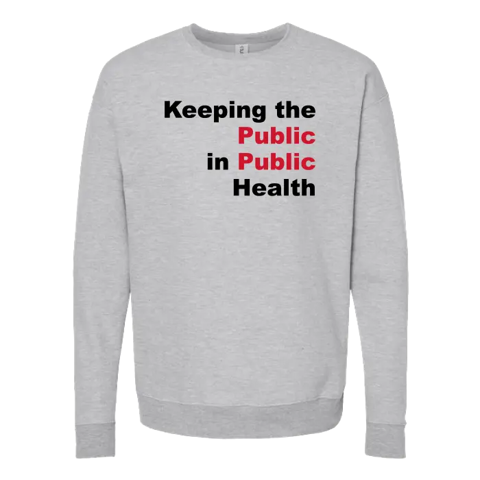 Public Health Unisex Fleece Crewneck Sweatshirt Rutgers Public Health