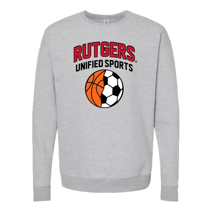 Rutgers Unified Sports Unisex Fleece Crewneck Sweatshirt R HOUSE