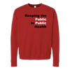 Public Health Unisex Fleece Crewneck Sweatshirt Rutgers Public Health