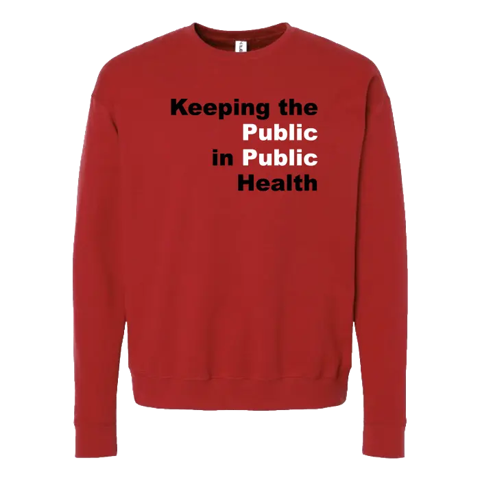 Public Health Unisex Fleece Crewneck Sweatshirt Rutgers Public Health
