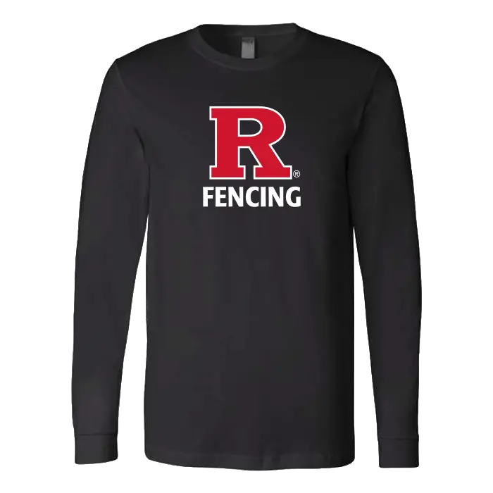 Fencing Unisex Jersey Long Sleeve Tee Rutgers Fencing