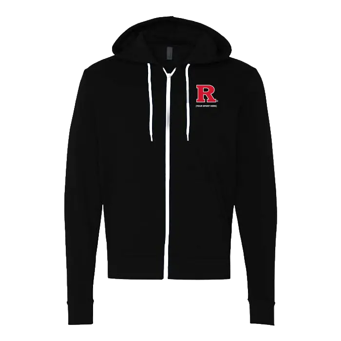 Fleece Full-Zip Hoodie Sweatshirt Rutgers Spirit Program