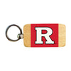 Rutgers Scarlet Knights 2.5 x 1-Inch Wooden Keychain Officially Licensed Collegiate Product R & R INC.