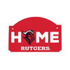 Rutgers Scarlet Knights Wood Sign Flat with String Officially Licensed Collegiate Product R & R INC.