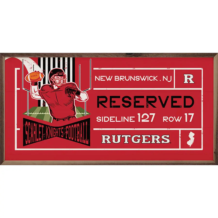 Stadium Ticket Rutgers State University Kendrick Home