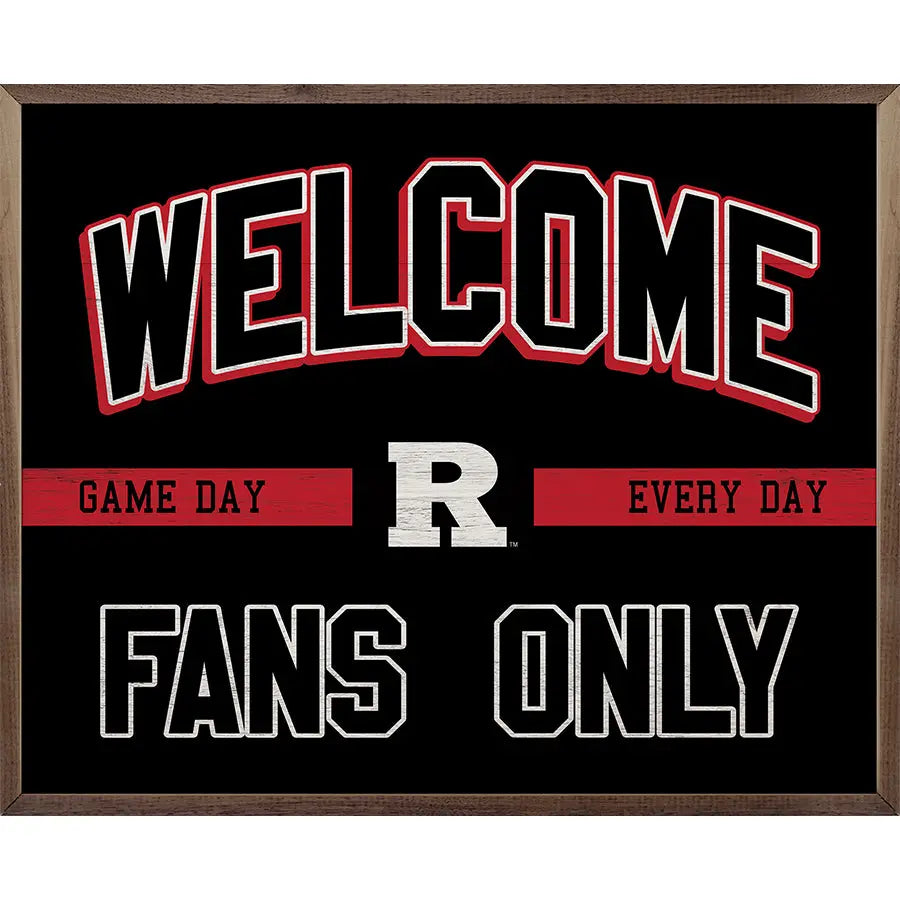 Welcome Fans Only Rutgers State University Kendrick Home