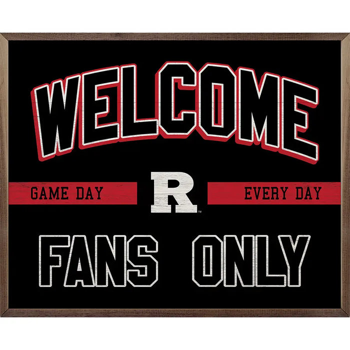 Welcome Fans Only Rutgers State University Kendrick Home