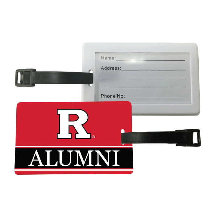 Rutgers Scarlet Knights Luggage Tag Alumni Design Officially Licensed R & R INC.