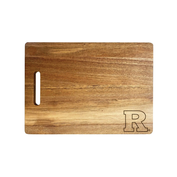 Rutgers Scarlet Knights Classic Acacia Wood Cutting Board - Small Corner Logo R & R INC.