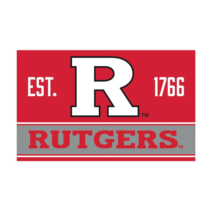 Rutgers Scarlet Knights Wood Sign with Frame R & R INC.