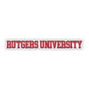 Rutgers Scarlet Knights Officially Licensed College Text Vinyl Decal – White, Clear and Holographic R & R INC.
