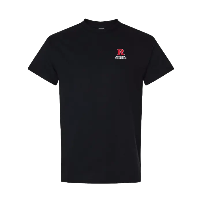 Industrial Engineering Left Chest Unisex Heavy Cotton T-Shirt Rutgers Industrial Engineering