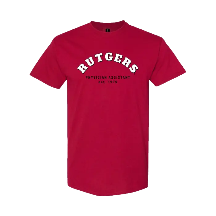 RUPASS Unisex Heavy Cotton T-Shirt Rutgers Physician Assistant