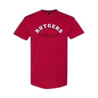 RUPASS Unisex Heavy Cotton T-Shirt Rutgers Physician Assistant